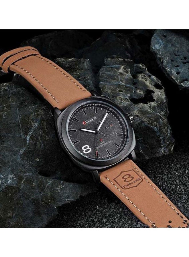 CURREN Analog Leather Watch 8139  - Image 5