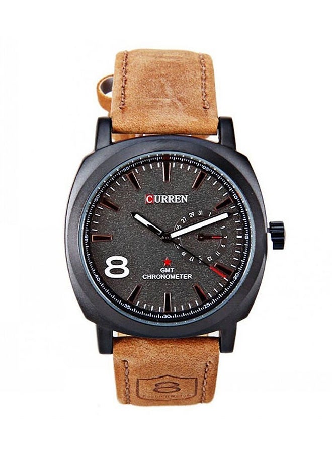 CURREN Analog Leather Watch 8139  - Image 1