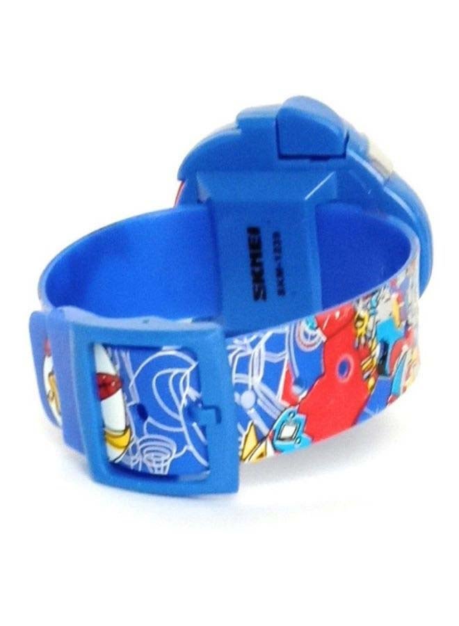 SKMEI Boys' Casual Digital Watch 1239 - 38 mm - Blue - Image 2