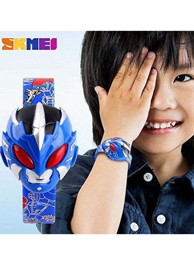 SKMEI Boys' Casual Digital Watch 1239 - 38 mm - Blue - Image 4