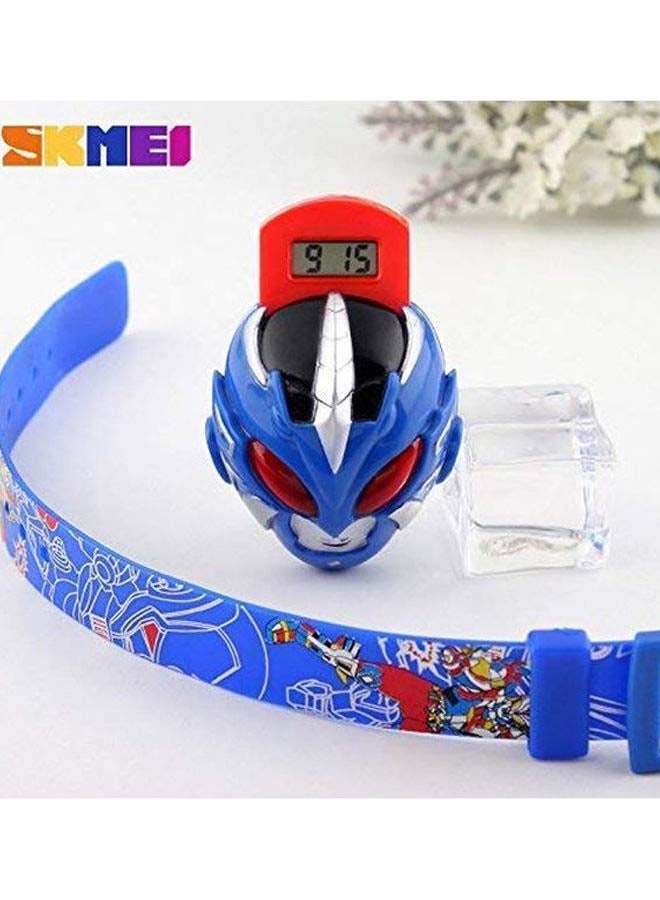 SKMEI Boys' Casual Digital Watch 1239 - 38 mm - Blue - Image 5