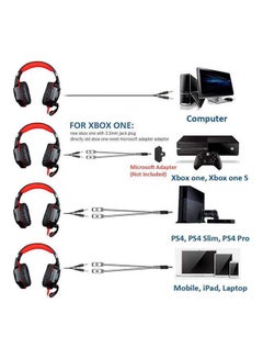 G2000 LED Over-Ear Gaming Wired Headset With Mic For PS4/PS5/XOne/XSeries/NSwitch/PC - v1671629116/N13643596A_7