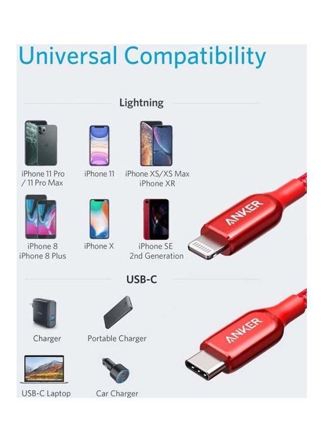 USB C to Lightning Cable A8842H91 Red - v1671629129/N51475161A_6