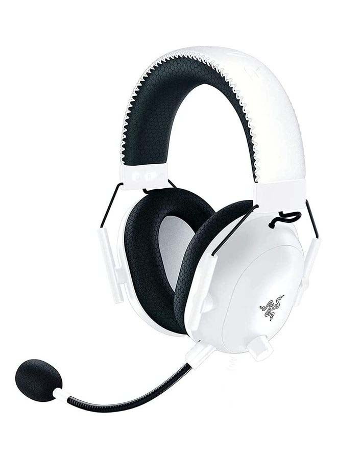 RAZER - BlackShark V2 Pro Wireless Gaming Headset: THX 7.1 Spatial Surround Sound - 50mm Drivers - Detachable Mic - for PC, PS5, PS4, Switch, Xbox One, Xbox Series X S - White - Image 1