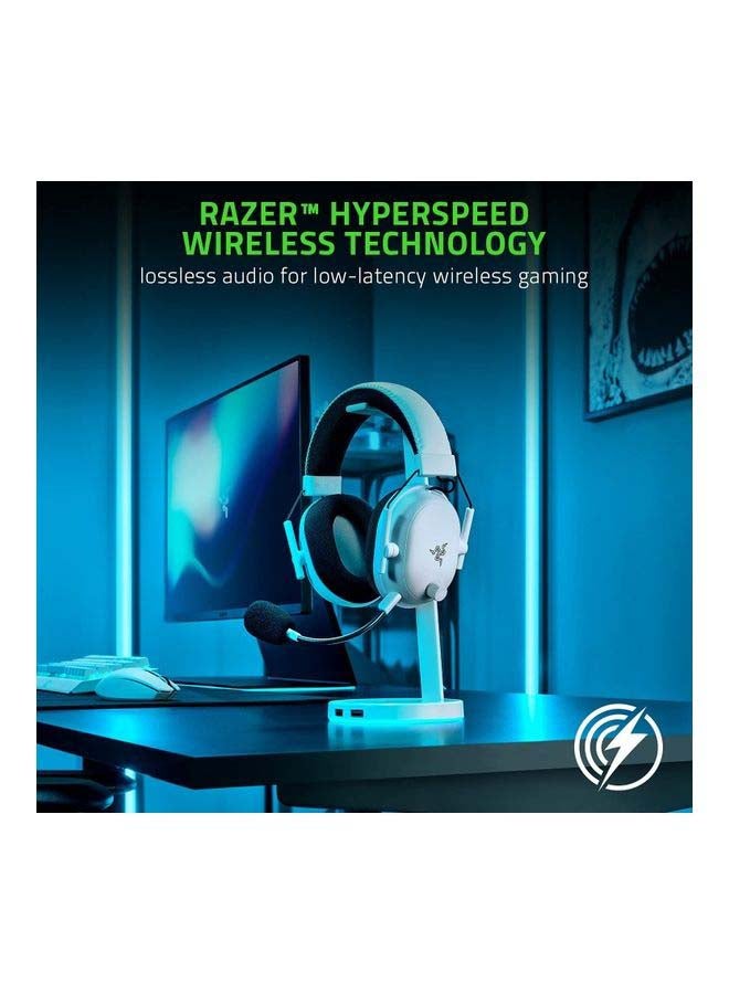 RAZER - BlackShark V2 Pro Wireless Gaming Headset: THX 7.1 Spatial Surround Sound - 50mm Drivers - Detachable Mic - for PC, PS5, PS4, Switch, Xbox One, Xbox Series X S - White - Image 1