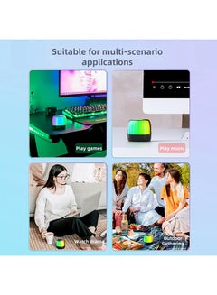 Lenovo Thinkplus K3 Plus Wireless Bluetooth Speaker Column 3D Stereo Bass Music Player Sound Bar Portable Speakers with Mic Hands-free Black  - Image 4