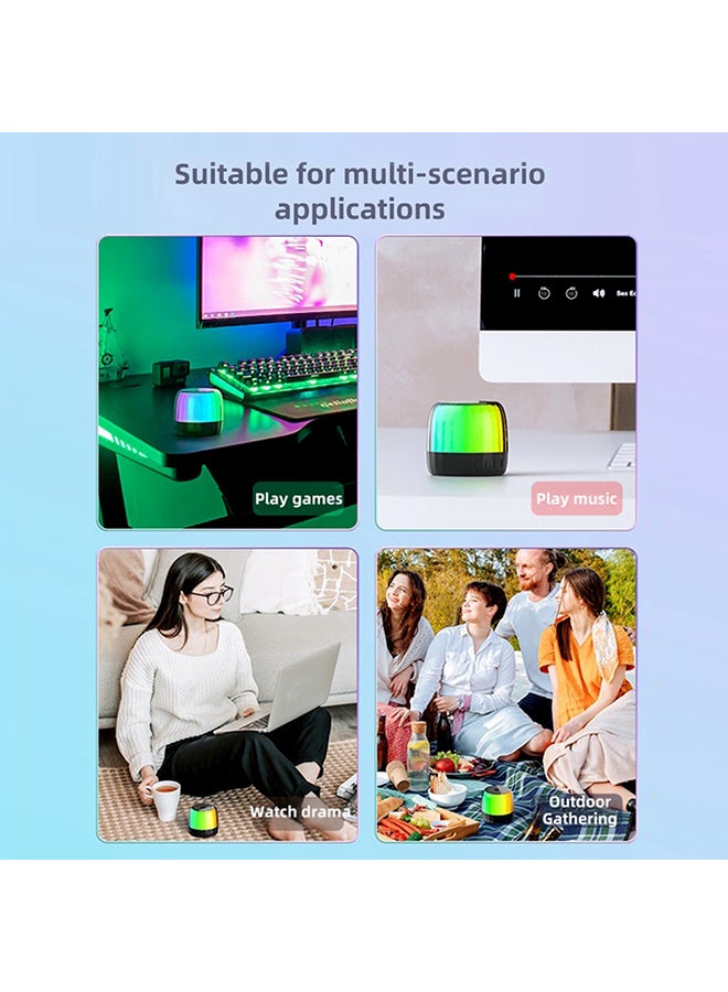 Lenovo - Thinkplus K3 Plus Wireless Bluetooth Speaker Column 3D Stereo Bass Music Player Sound Bar Portable Speakers with Mic Hands-free Black - Image 1
