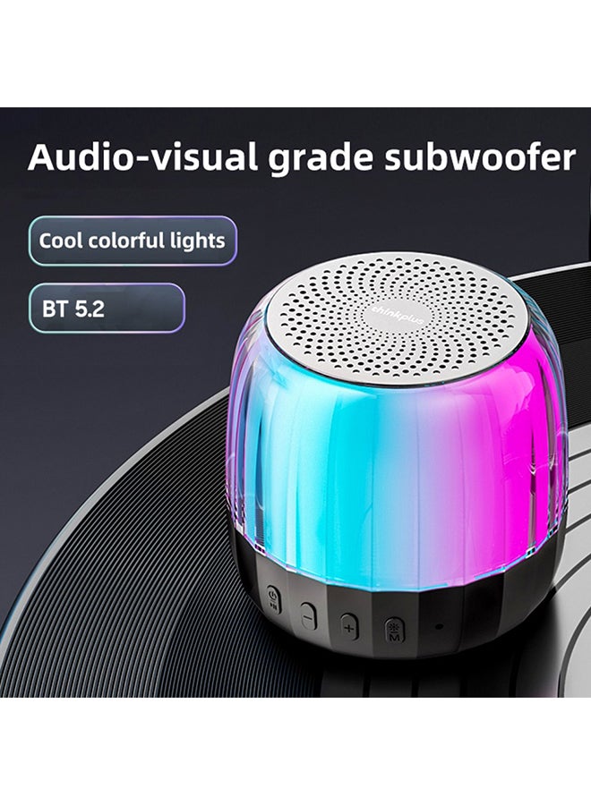Lenovo - Thinkplus K3 Plus Wireless Bluetooth Speaker Column 3D Stereo Bass Music Player Sound Bar Portable Speakers with Mic Hands-free Black - Image 1