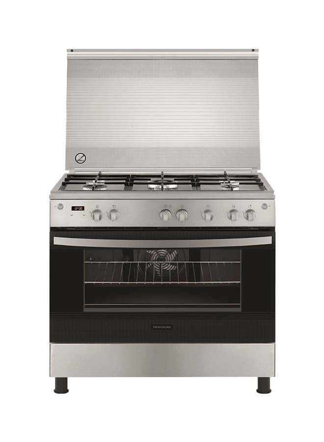 فريجيدير موقد غاز بـ 5 شعلات مقاس 60 × 90 سم FNGE90JGRS أسود/ فضي - Image 1
