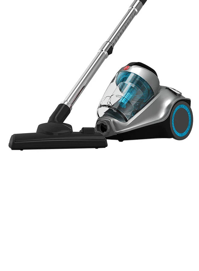 HOOVER Power 7 Bagless Cyclonic Canister Vacuum Cleaner With HEPA Filter, Powerful Performance For Home And Office, Large Capacity - 4 L 2400 W HC84-P7A-ME Blue/Silver