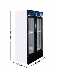 SUPER GENERAL Double Door Chiller 1100L 1100 L 650 kW SG SC1218 IF Black/White  - Image 2