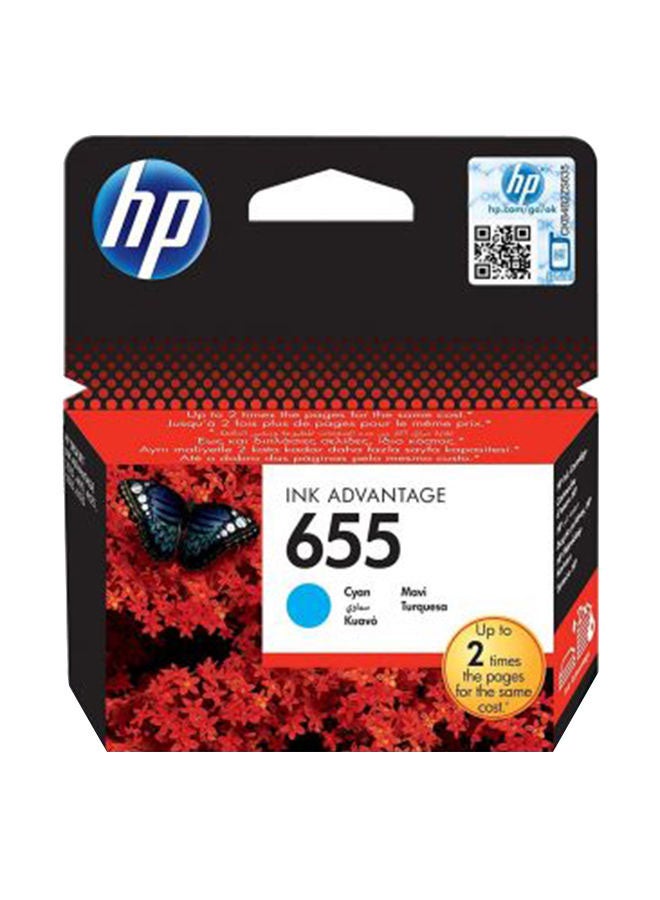 HP 655 Original Ink advantage cartridge - CZ110AE Cyan - Image 2