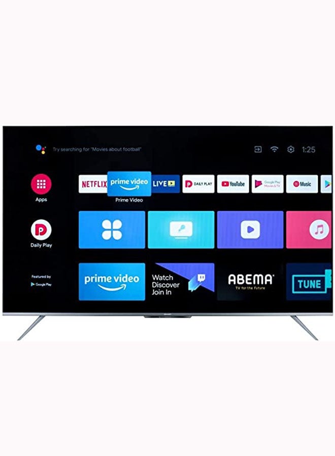 SHARP - 50 Inch 4K Frameless TV, Built-In Receiver 4T-C50DL6EX Black - Image 1