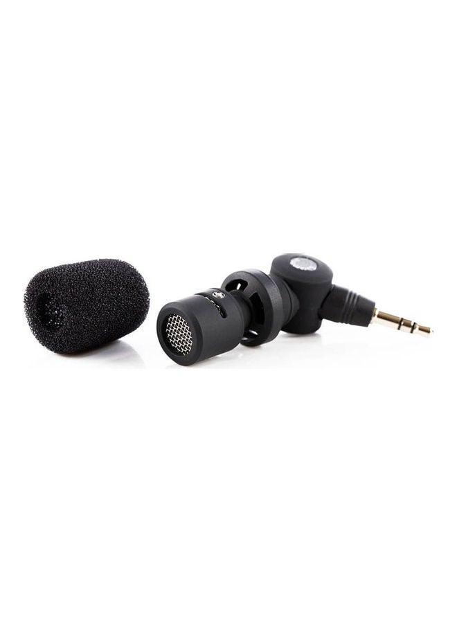 Saramonic - 3.5Mm Trs Omnidirectional Mic For Dslr Cameras And Camcorders SR-XM1 Black - Image 1