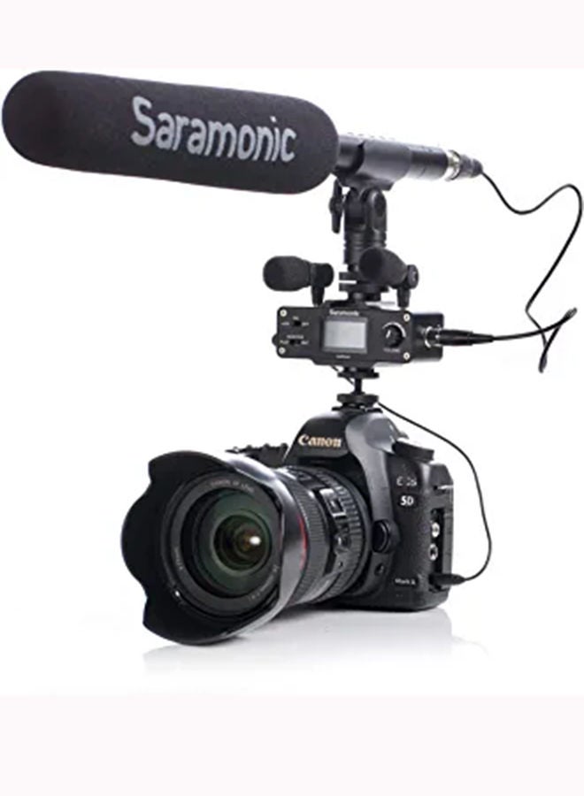 Saramonic - 3.5Mm Trs Omnidirectional Mic For Dslr Cameras And Camcorders SR-XM1 Black - Image 1