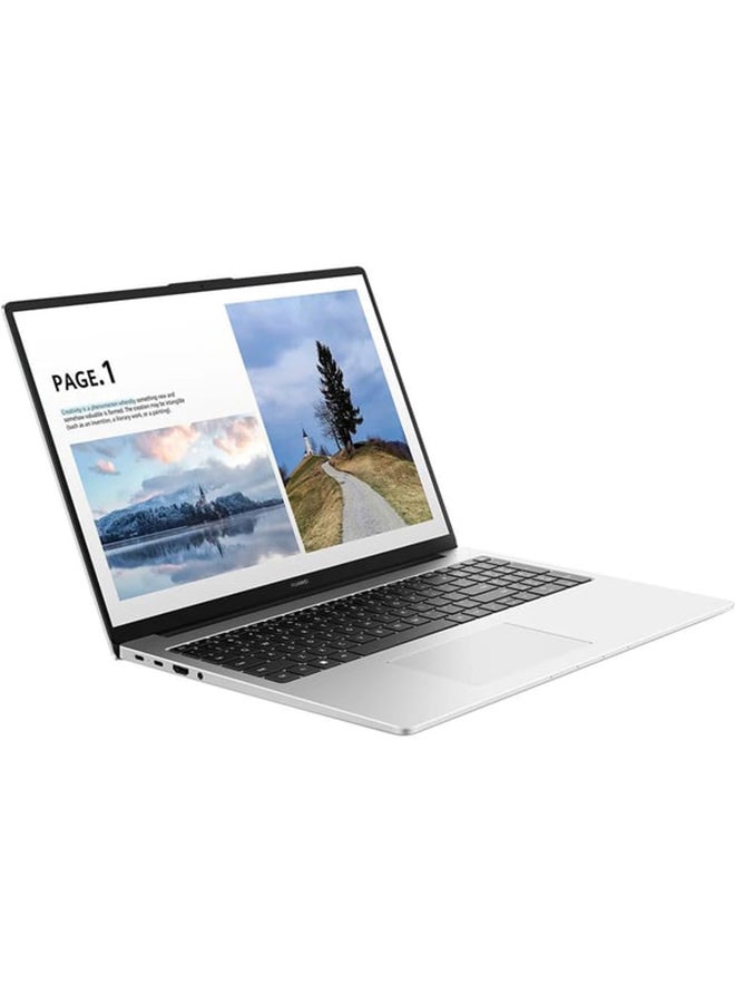 HUAWEI Matebook D16 RLEF-X Laptop With 16-Inch WUXGA Display, Core i5-12450H Processor / 8GB RAM / 512GB SSD / Win11 Home / English/Arabic Mystic Silver  - Image 2