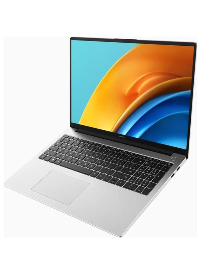 HUAWEI Matebook D16 RLEF-X Laptop With 16-Inch WUXGA Display, Core i5-12450H Processor / 8GB RAM / 512GB SSD / Win11 Home / English/Arabic Mystic Silver  - Image 3