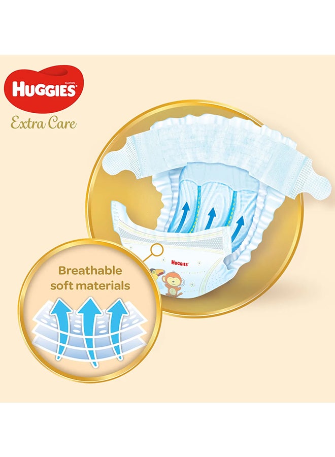 Huggies - Extra Care Baby Diapers, Size 6, 15+ Kg, 126 Count (42 x 3) - Mega Pack, Gental Skin Care, Dermatologist Approved - Image 1