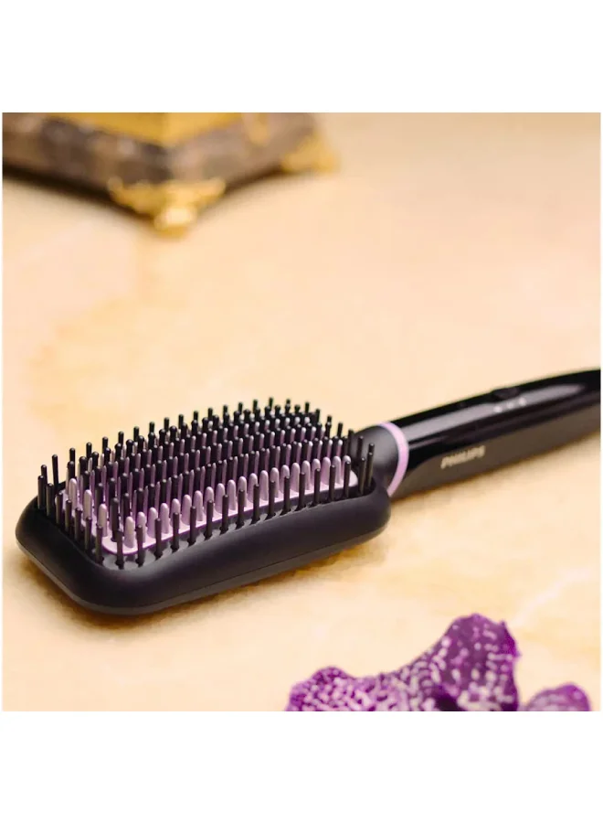 Philips Hair Straightening Brush BHH880/03 Black/Purple