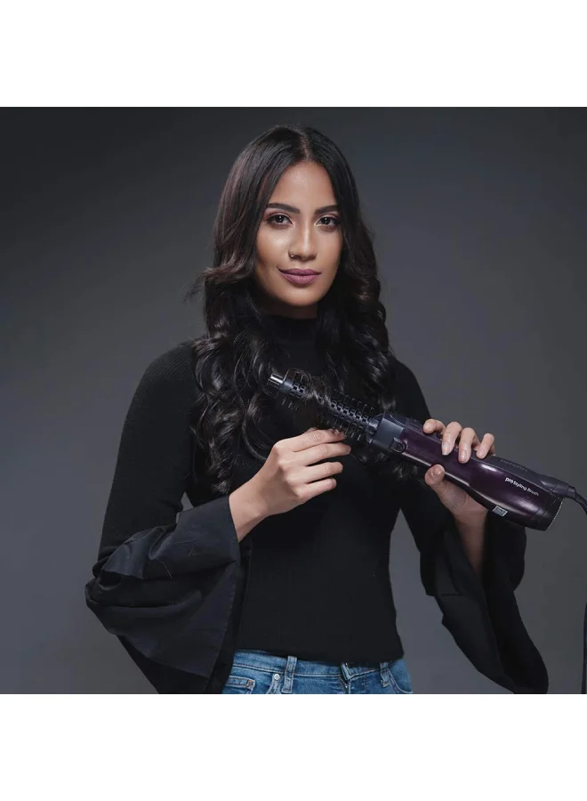 babyliss Paddle Pro Air Styler | 1000W Powerful Styling Unisex Hairbrush | Dual Speed Temperature Setting Hair Dryer & Volumizer with Cool Air Button | Ionic Tech for Shiny Hair – AS115SDE Purple