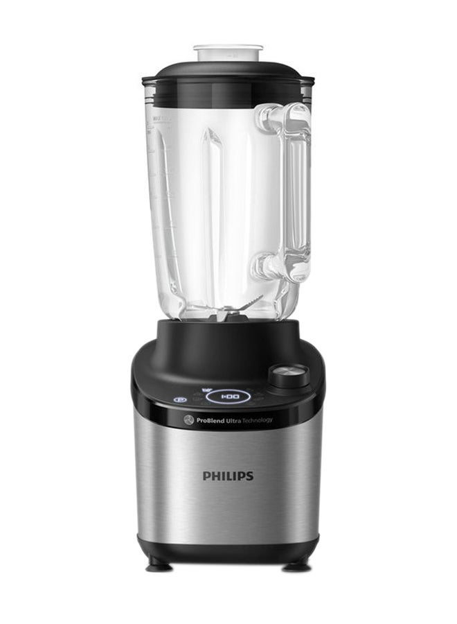 Philips Glass Jar High Speed Blender 7000 Series - 12 Speed Setting, 6 Quick Programs, 2 L 1500 W HR3760/00 Black 