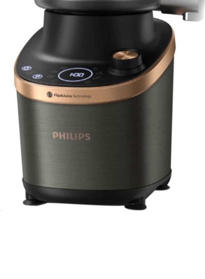 Philips - Flip & Juice High Speed 2-in-1 Blender & Juicer - ProBlend Ultra Technology, HomeID App Connected, With Paddles & Measuring Cup, 2 L 1500 W HR3770/00 Black - Image 1