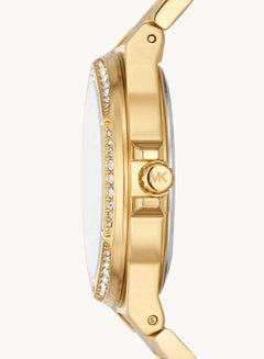 Michael Kors Women's Lennox Three Hand Gold Tone Stainless Steel Watch  MK7229  - Image 4