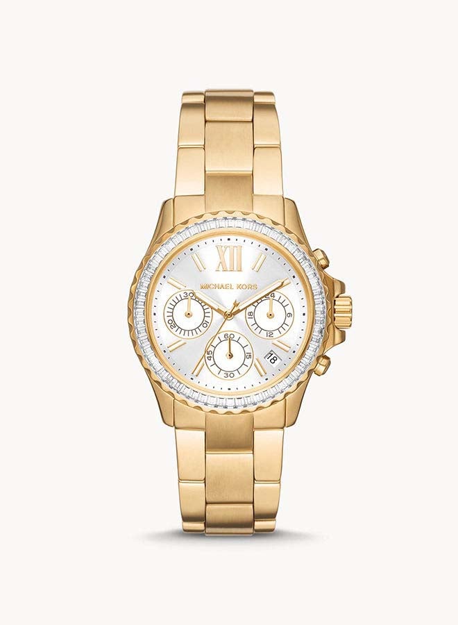 Michael Kors - Women's Everest Chronograph Gold Tone Stainless Steel Watch  MK7212 - Image 1