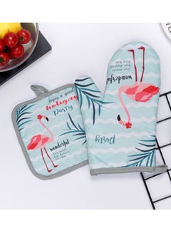Cool Baby 2-Piece Cotton Oven Pad & Gloves Multicolor 28x17cm  - Image 3