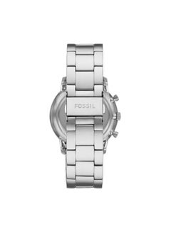FOSSIL Men's Minimalist Chrono Round Shape Stainless Steel Chronograph Wrist Watch FS5847 - 42mm - Silver  - Image 2