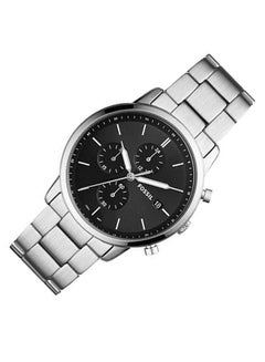 FOSSIL Men's Minimalist Chrono Round Shape Stainless Steel Chronograph Wrist Watch FS5847 - 42mm - Silver  - Image 5