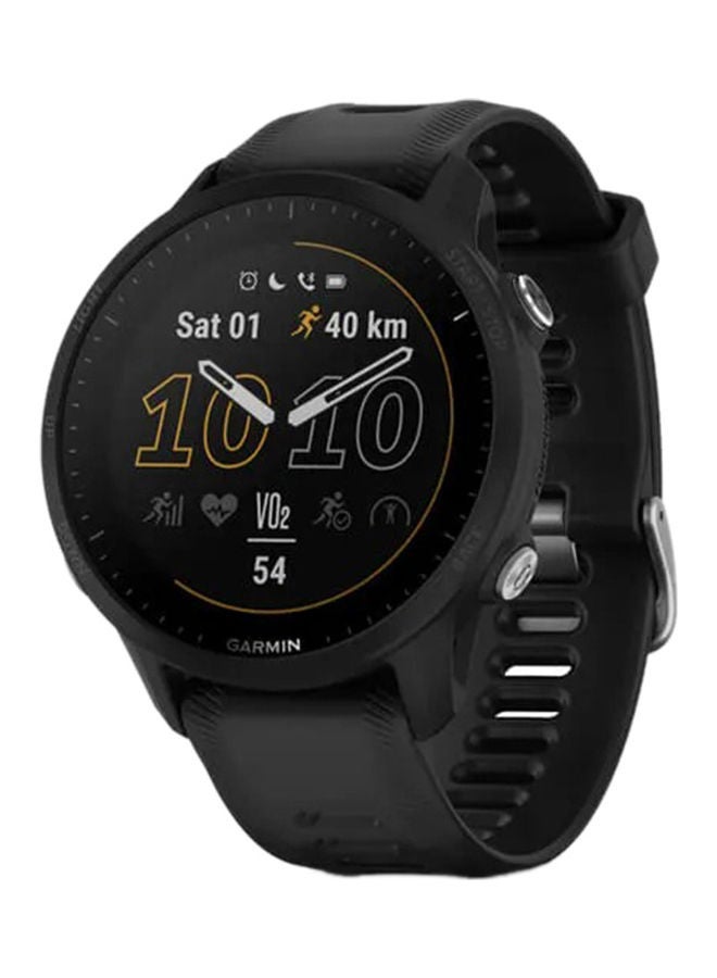 GARMIN Forerunner 955 - 46.5MM - Up To 15 Days Battery Life - 1.3"inch Sunlight-Visible Display, Scratch Resistant, Corning® Gorilla® Glass Dx, Heart Rate Monitor, All Day Stress Monitor, Advanced GPS Features, Training, Planning and Analysis Features, iOS and Android Compatible Black  - Image 1