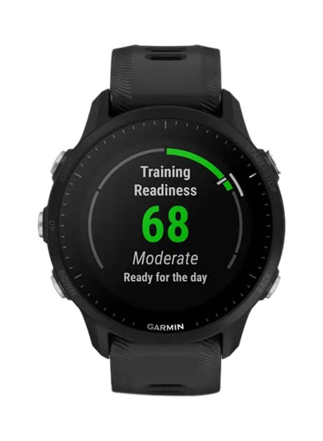 GARMIN Forerunner 955 - 46.5MM - Up To 15 Days Battery Life - 1.3"inch Sunlight-Visible Display, Scratch Resistant, Corning® Gorilla® Glass Dx, Heart Rate Monitor, All Day Stress Monitor, Advanced GPS Features, Training, Planning and Analysis Features, iOS and Android Compatible Black  - Image 2