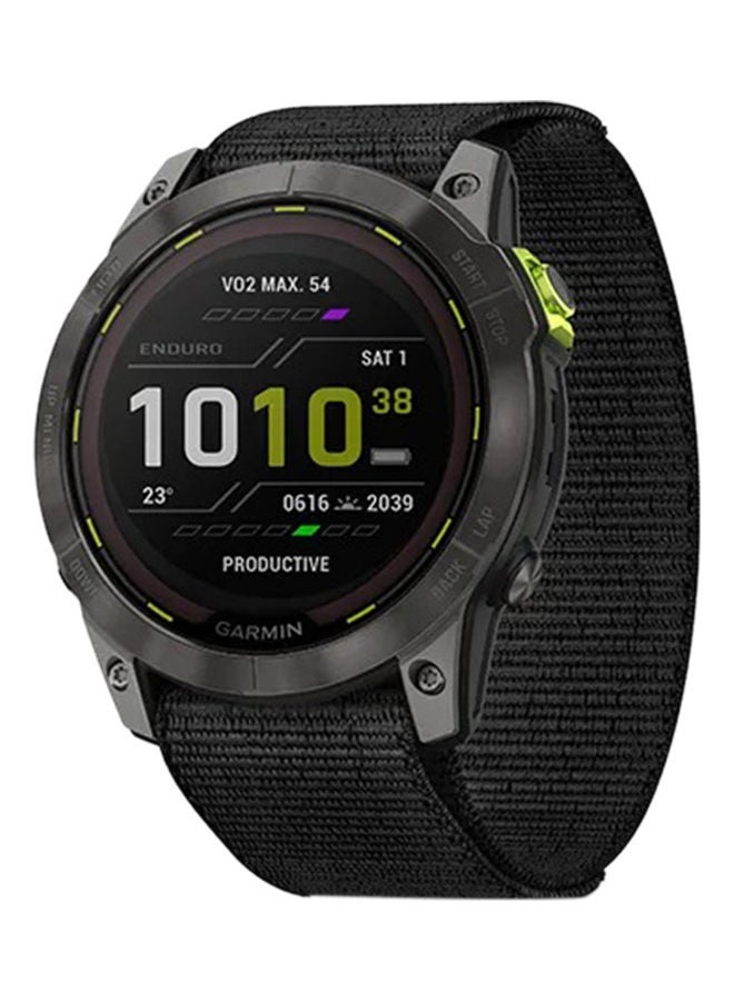 GARMIN Enduro 2 - 51MM - Up To 34 Days Battery Life  - 1.4"inch Sunlight -Visible Transflective Memory-In-Pixel (Mip) Screen, Scratch Resistant, Power Sapphire™, Heart Rate Monitor, All Day Stress Monitor, Super Bright LED Flashlight, Inbuild Navigation, iOS and Android Compatible - Image 1
