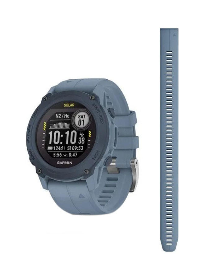 GARMIN Descent G1 Solar Dive Computer Emea - 45.5MM - up To 26 Days Of Battery Life - Monochrome, Sunlight Visible , scratch Resistant , power Sapphireheart Rate Monitor, All Day Stress Monitor , advanced GPS Features , dive Features , iOS and Android Compatible Blue  - Image 1