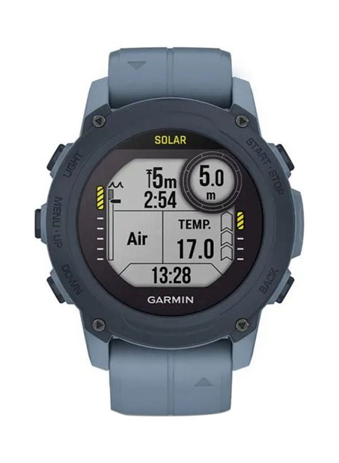 GARMIN Descent G1 Solar Dive Computer Emea - 45.5MM - up To 26 Days Of Battery Life - Monochrome, Sunlight Visible , scratch Resistant , power Sapphireheart Rate Monitor, All Day Stress Monitor , advanced GPS Features , dive Features , iOS and Android Compatible Blue  - Image 3