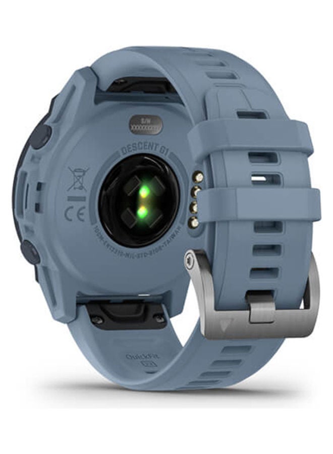 GARMIN Descent G1 Solar Dive Computer Emea - 45.5MM - up To 26 Days Of Battery Life - Monochrome, Sunlight Visible , scratch Resistant , power Sapphireheart Rate Monitor, All Day Stress Monitor , advanced GPS Features , dive Features , iOS and Android Compatible Blue  - Image 5