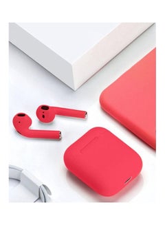 MARGOUN TWS Bluetooth Earphones Touch Control Stereo Hands Free Earbuds With Mic For Android/iOS Rose Red  - Image 2