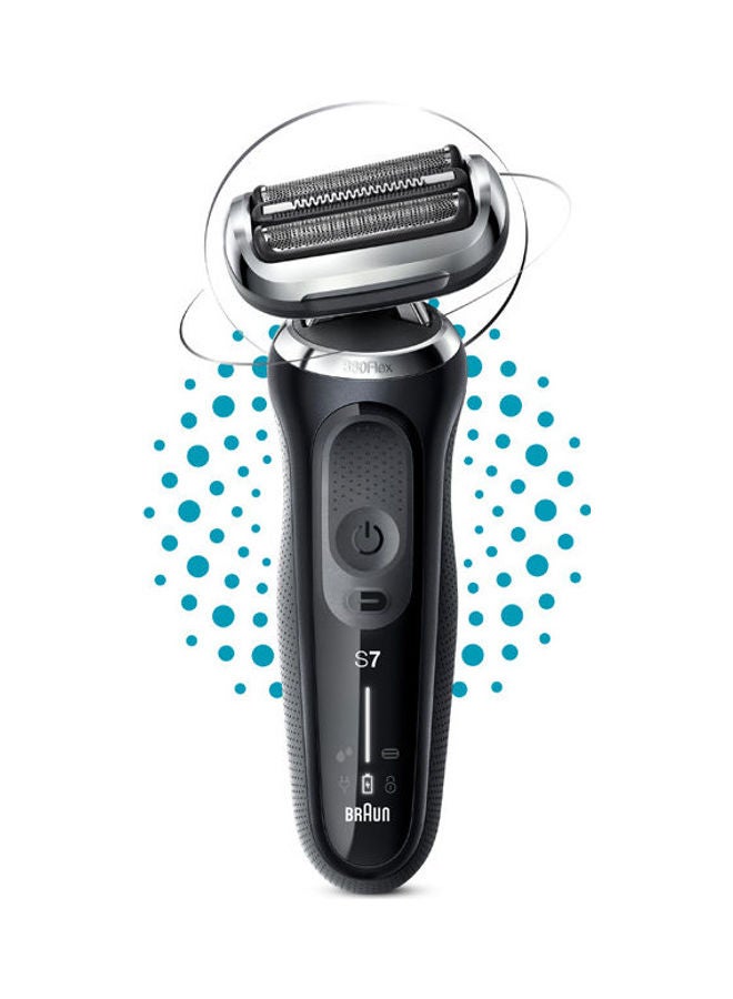 BRAUN Series 7 71-N1000S Wet & Dry Shaver With Travel Case Black - Image 1
