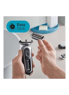 BRAUN Series 7 71-S1000S Wet & Dry Shaver With Travel Case Black/Silver  - Image 3