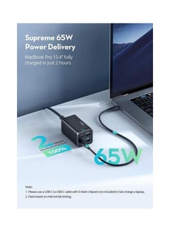 RAVPOWER 65.0 mAh Pioneer 65W Power Bank and Charging Dock 4 Ports Support PD Technology Black  - Image 4