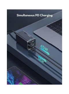 RAVPOWER 65.0 mAh Pioneer 65W Power Bank and Charging Dock 4 Ports Support PD Technology Black  - Image 5