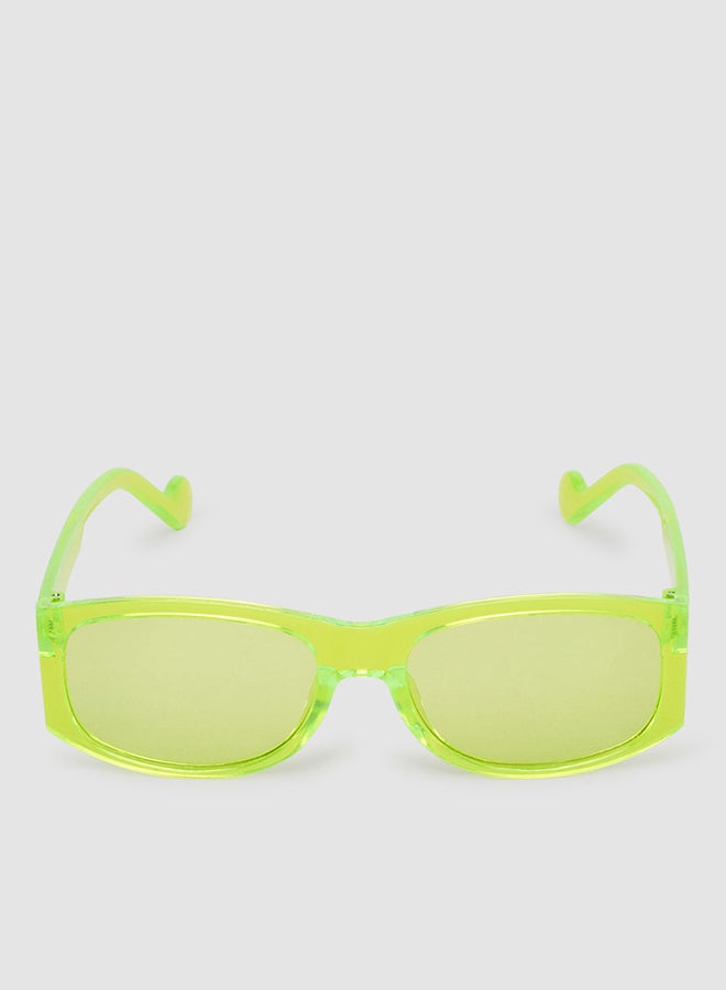 Women's Sunglass With Durable Frame Lens Color Green Frame Color Green - Image 1