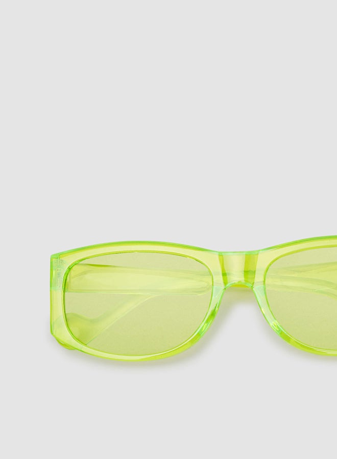 Women's Sunglass With Durable Frame Lens Color Green Frame Color Green - Image 4