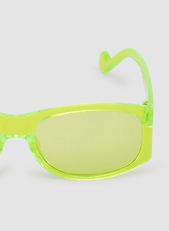 Women's Sunglass With Durable Frame Lens Color Green Frame Color Green - Image 5