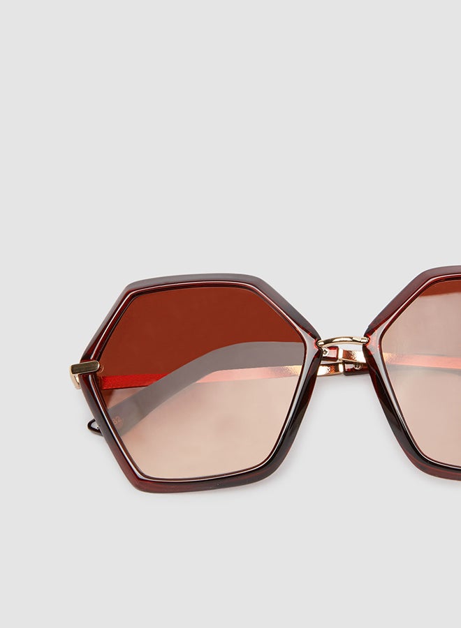 Women's Sunglass With Durable Frame Lens Color Brown Frame Color Brown - Image 4