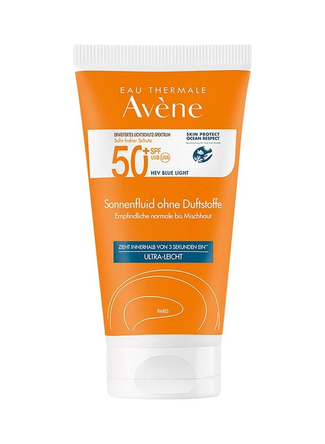 Avene Solar Fluid without perfume SPF50 50ml