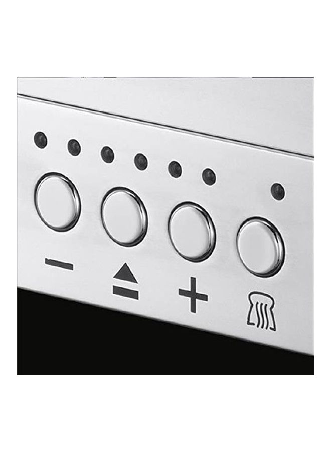 Russell Hobbs - Long Slot Toaster - 1420W, Toast Technology, 7 Settings, Defrost/Reheat/Cancel, Glass View, Stainless Steel 1420 W 23380 Silver - Image 1