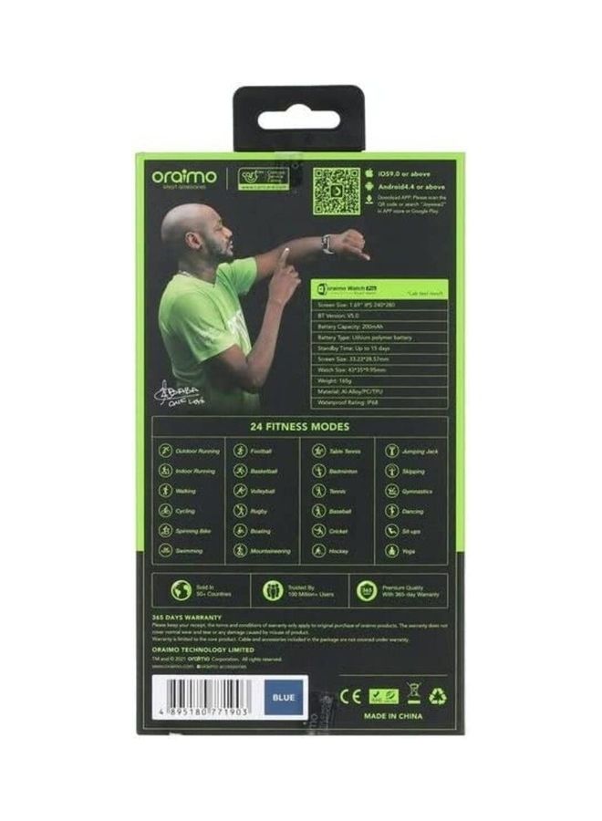 Oraimo smart watch oraimo -osw-16p blue - Image 3