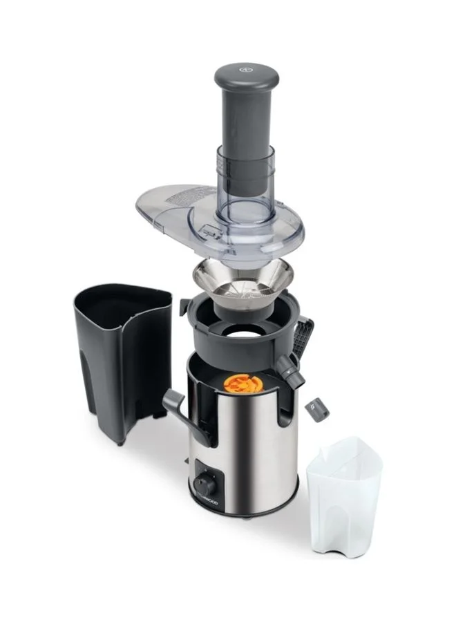 KENWOOD Juicer Stainless Steel Juice Extractor With 75mm Wide Feed Tube 2 Speed Anti Drip For Home Office Restaurant And Cafeteria 700 W JEM50.000BS Silver